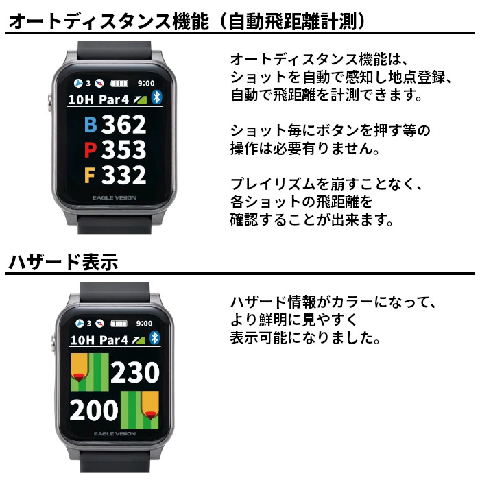EAGLE VISION イーグルビジョン EV-539 Watch AX ACROSS 腕時計型GPS
