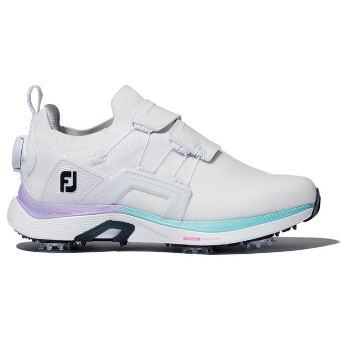フットジョイ FOOT JOY 98170W HYPERFLEX Boa ウィメンズ ゴルフシューズ ホワイト/パープル ハイパーフレックス ボア スパイクレス(12100円)