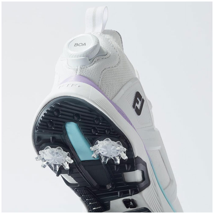 フットジョイ FOOT JOY 98170W HYPERFLEX Boa ウィメンズ ゴルフシューズ ホワイト/パープル ハイパーフレックス ボア スパイクレス HYPERFLEX Boa ウィメンズ WRAPID