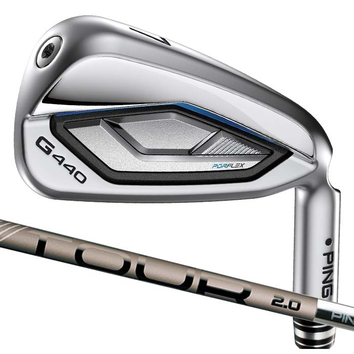 PING ピン ゴルフ G440 アイアン TOUR 2.0 CHROME I 6I~PW(5本セット