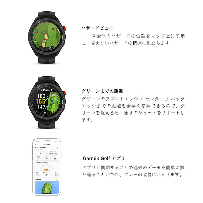 ガーミン GARMIN Approach S70 47mm モデル 腕時計型GPSゴルフナビ 010-02746-22 2023年モデル スマート ウォッチ機能 : garmin-ap-s70-bk : ゴルフショップ ウィザード - 通販 - Yahoo!ショッピング