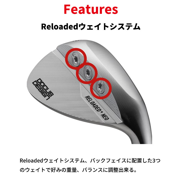 (カスタムクラブ) ドゥーカス DOCUS Reloaded+ NEO Wedge AMT BLACK ウェッジの画像