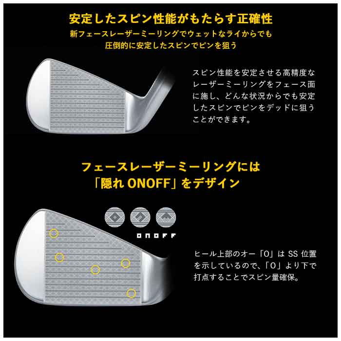 【メーカーカスタム】オノフ ONOFF 2024年 KURO FORGED IRON NS PRO ZELOS 単品 アイアン｜wizard｜06