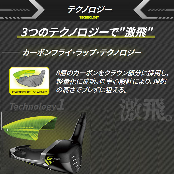 ピン ゴルフ PING G430 SFT フェアウェイウッド フジクラ スピーダーNX グリーン 日本正規品 左右選択可 ping g430 FW SF TEC SFテック｜wizard｜03