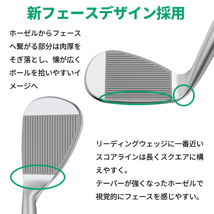 PING（ピン） ゴルフ PING S259 クロム ウェッジ H GRIND ハーフムーン