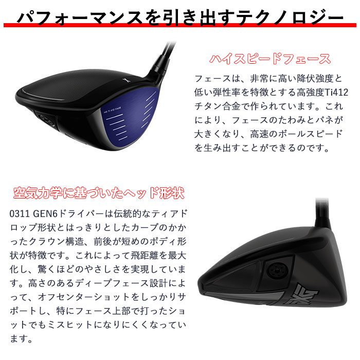 (カスタムクラブ) PXG 0311 GEN6 ドライバー オリムピック デラマックス 07Premium Parsons Xtreme Golf｜wizard｜04