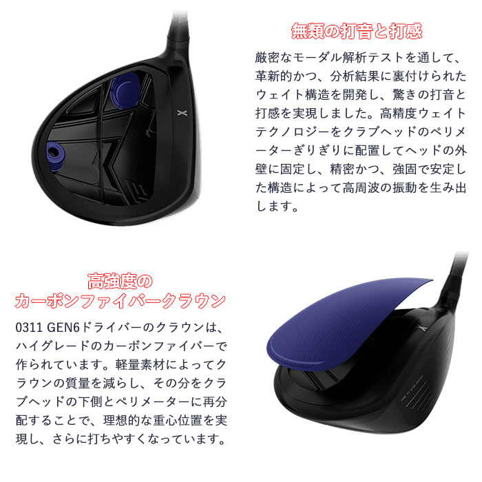 (カスタムクラブ) PXG 0311 GEN6 ドライバー オリムピック デラマックス 08Premium Parsons Xtreme Golf｜wizard｜05