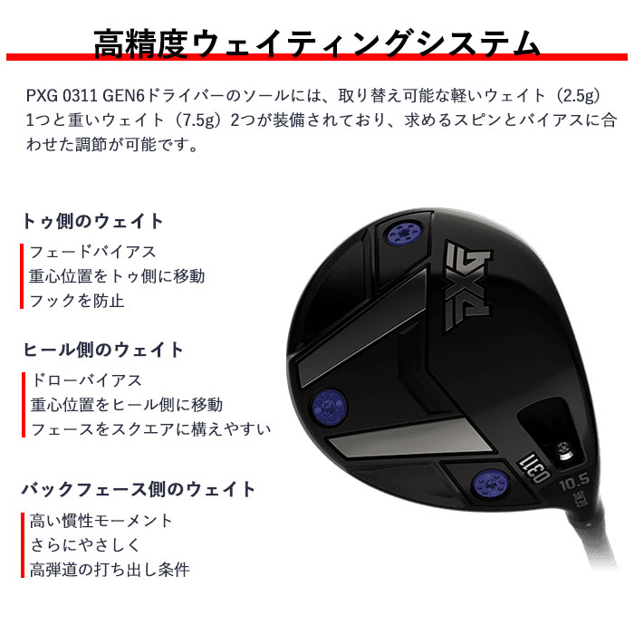 (カスタムクラブ) PXG 0311 GEN6 ドライバー オリムピック デラマックス プレミアム 020D Parsons Xtreme Golf｜wizard｜07