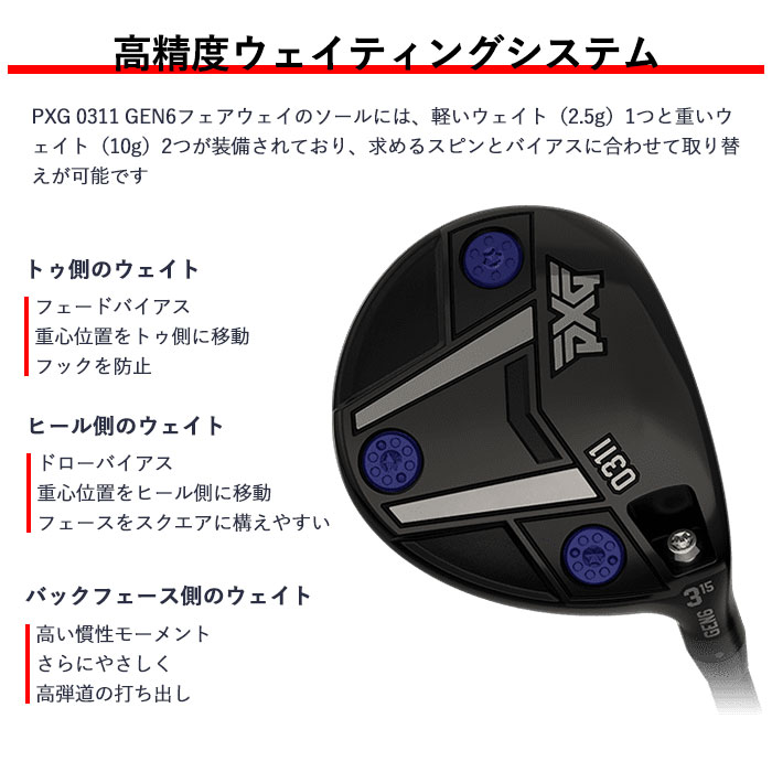 カスタムクラブ) PXG 0311 GEN6 フェアウェイウッド MCF Parsons