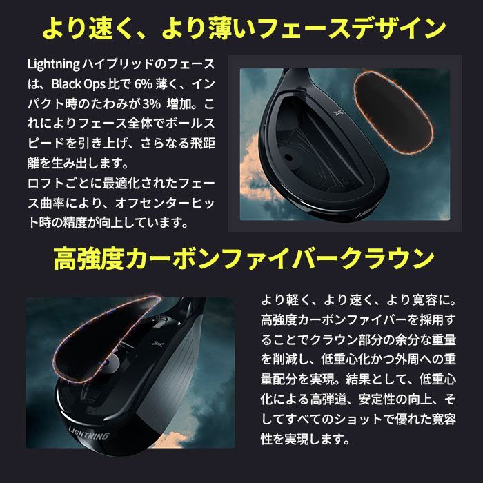 ピーエックスジー PXG ハイブリッド Lightning Hybrid[ AMT BLACK (カスタムユーティリティ)の画像