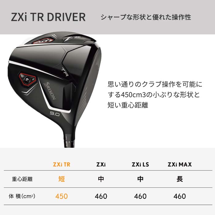 Srixon zxi TR 9.0度　ドライバー　TOUR AD Srixon ZXi Driver - Maple Hill Golf