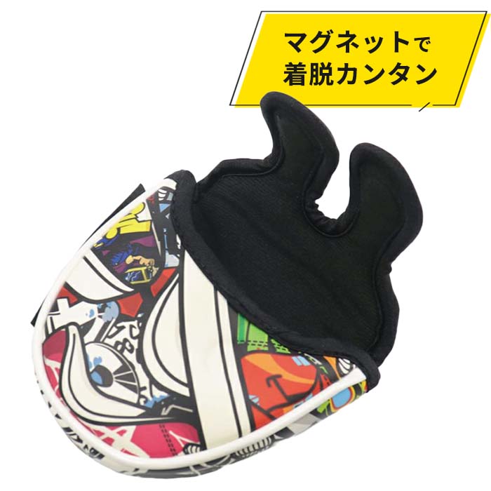 ラウドマウス Loud Mouth LM-HC-0018MT PU マレット型 パターカバー Loud Sneakers(400) ゴルフ PC用｜wizard｜05