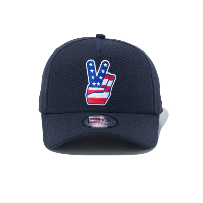 ニューエラ NEW ERA 13772615 9FORTY A-Frame ROUTE 66 ピースロゴ ネイビー ゴルフ 帽子 CAP