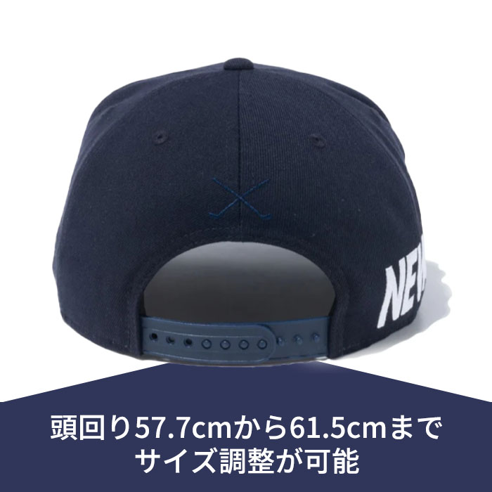 ニューエラ NEW ERA 14109188 9FIFTY Word Mark Essential エッセンシャル ネイビー × スノーホワイト ゴルフ 帽子 CAP｜wizard｜09