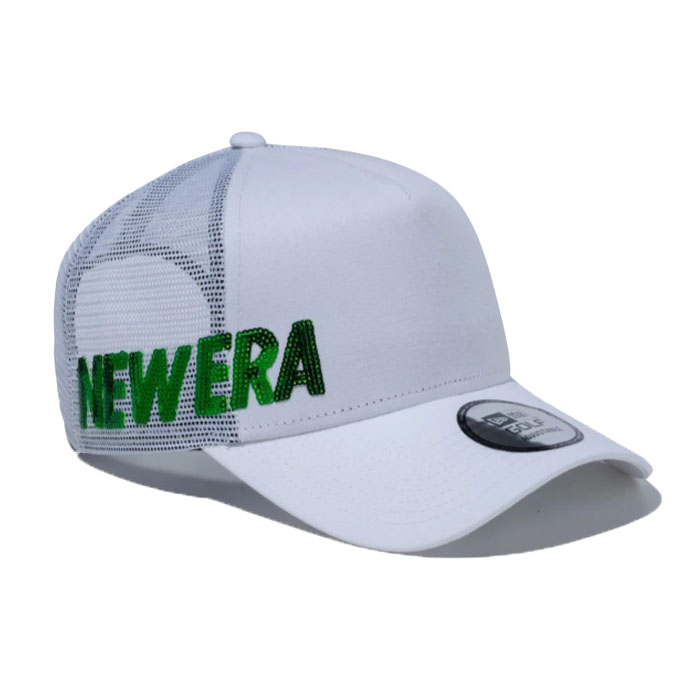 ニューエラ NEW ERA 14109232 9FORTY A-Frame トラッカー Sequins ホワイト 帽子 メッシュ キャップ