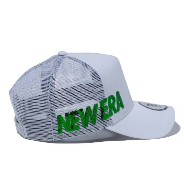 ニューエラ NEW ERA 14109232 9FORTY A-Frame トラッカー Sequins ホワイト 帽子 メッシュ キャップ｜wizard｜02