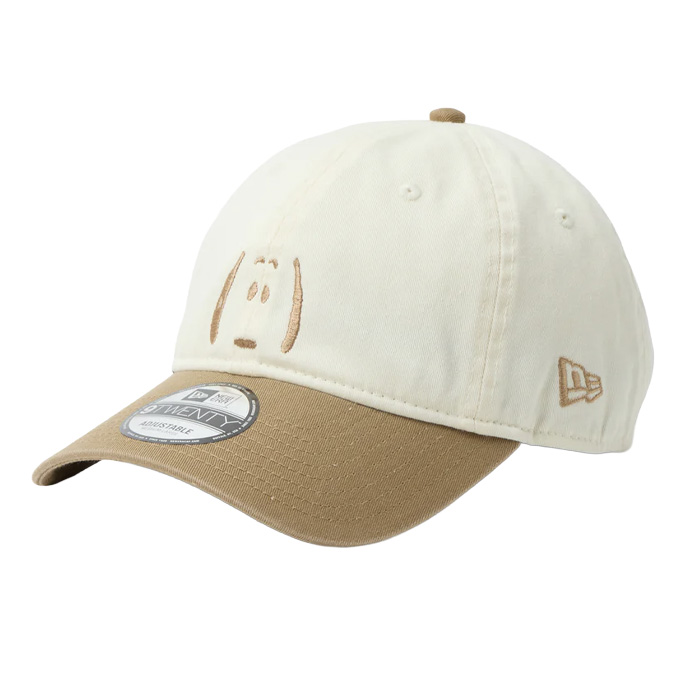 ニューエラ NEW ERA 14865366 9TWENTY Vintage PEANUTS ピーナッツ 2-Tone クロームホワイト/カーキ 帽子 CAP キャップ スヌーピー | NEW ERA | 01