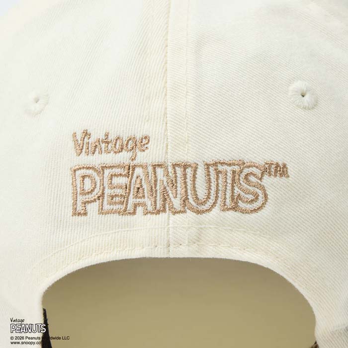 ニューエラ NEW ERA 14865366 9TWENTY Vintage PEANUTS ピーナッツ 2-Tone クロームホワイト/カーキ 帽子 CAP キャップ スヌーピー | NEW ERA | 08