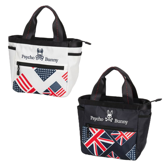 サイコバニー PsychoBunny PBMG2FB8 A/A FLAG カジュアルスポーツ ラウンド トート ROUND BAG ゴルフ バッグ 小物入れ ラウンドバッグ
