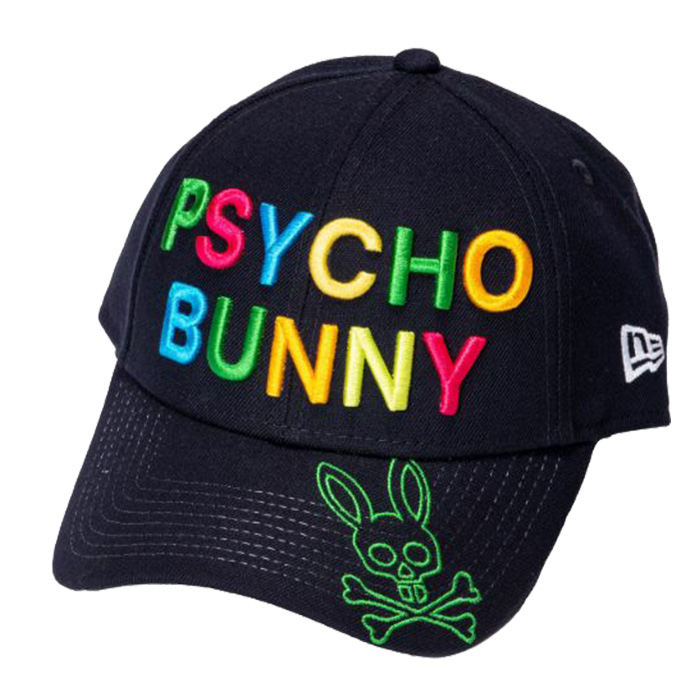 サイコバニー Psycho Bunny PBMG301F PB NEW ERA コラボ CAP ゴルフ 帽子 キャップ ニューエラ｜wizard