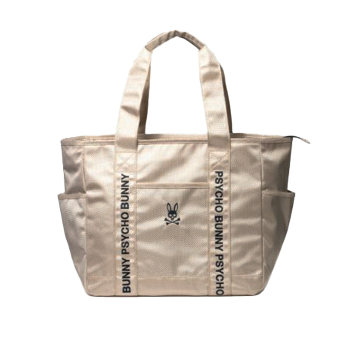 サイコバニー PsychoBunny PBMG4SB3 BLOCK PB トートバッグ ゴルフ アイボリー(03) TOTE BAG ゴルフバッグ