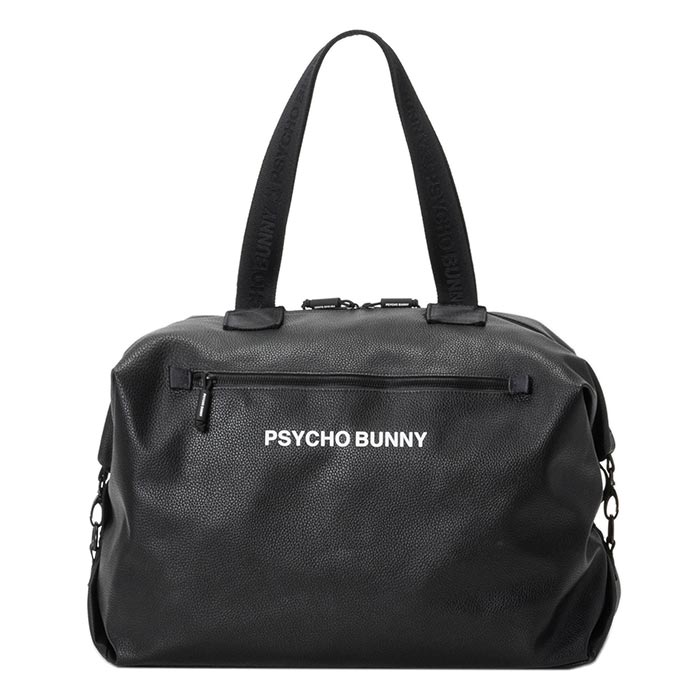 【新品未使用】PSYCHO BUNNY トートバッグ 大容量 ブラック サイコバニー ゴルフ トートバッグ FLAGSHIP Psycho Bunny