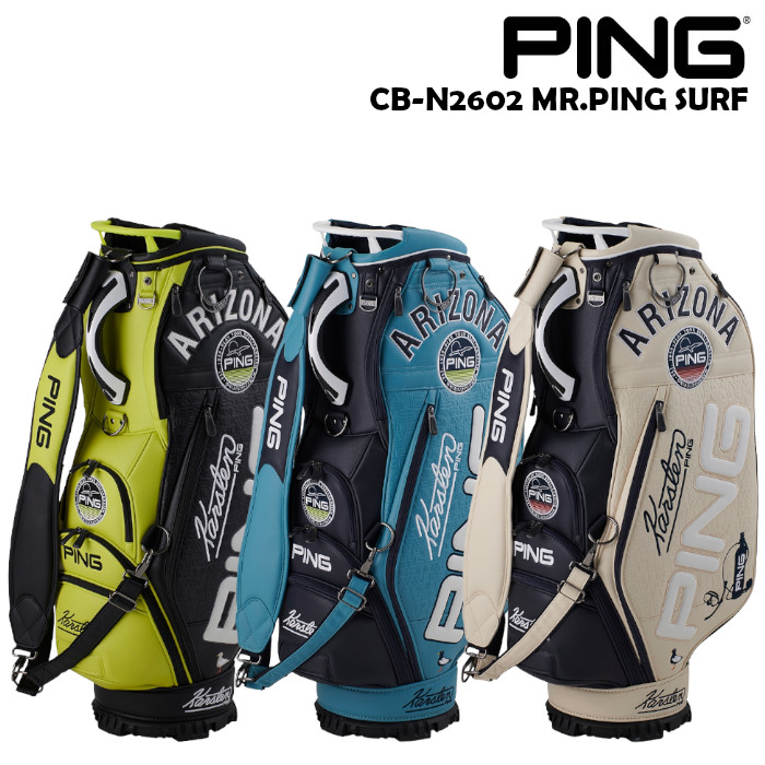 PING ゴルフバッグ PING（ピン） ゴルフ PING CB-N2602 Mr.PING SURF キャディバッグ 9.5