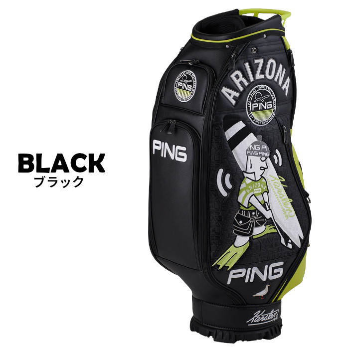 PING ゴルフバッグ ブラック　10インチ PING（ピン） ゴルフ PING CB-N2602 Mr.PING SURF キャディバッグ 9.5