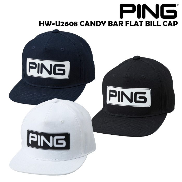 PING（ピン） ゴルフ PING HW-U2608 CANDY BAR FLAT BILL キャップ