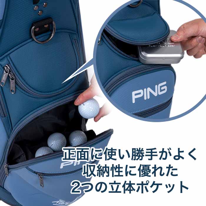 PING（ピン） ゴルフ PING CB-U2604 バイカラー キャディバッグ 9
