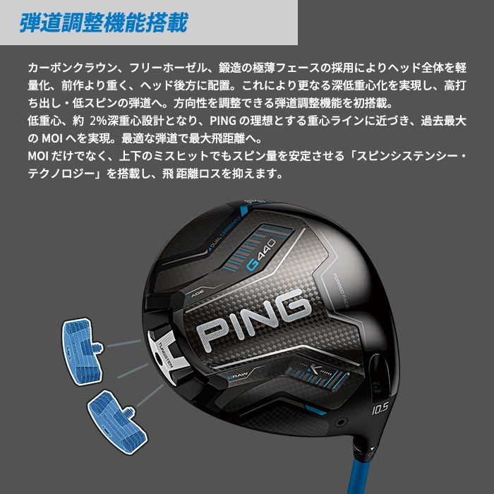 PING（ピン） ディアマナ ゴルフ PING G440 K ドライバー DIAMANA