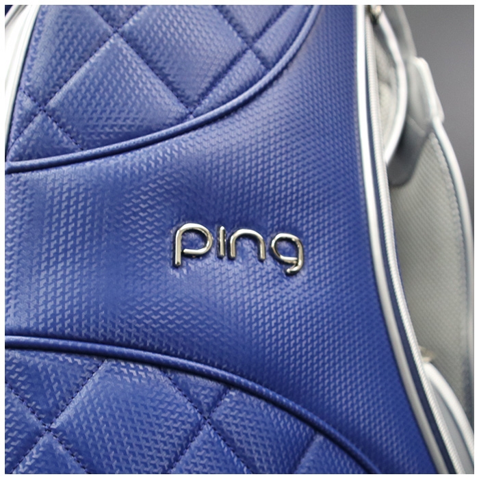 ピン ゴルフ PING CB-L211 レディース キャディバッグ 8.5インチ 35545-03 軽量 ピンゴルフ ゴルフバッグ ネイビー