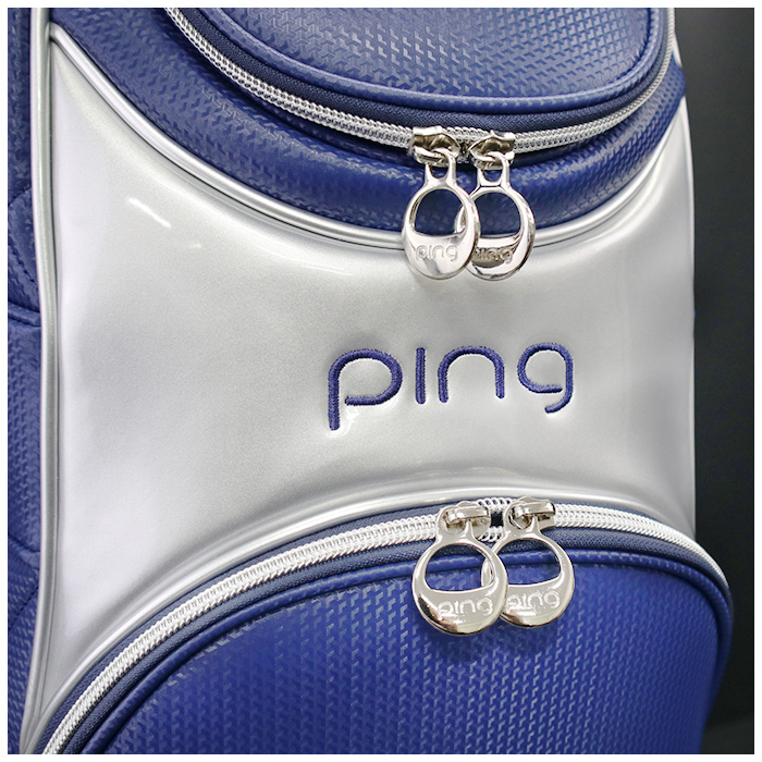 ピン ゴルフ PING CB-L211 レディース キャディバッグ 8.5インチ 35545-03 軽量 ピンゴルフ ゴルフバッグ ネイビー