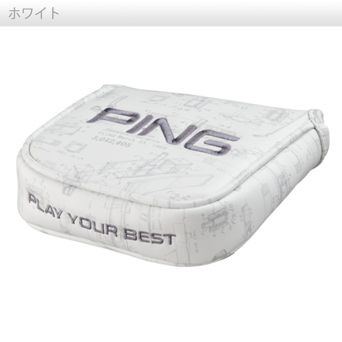 ピン ゴルフ PING HC-2202 PATENT パターカバー マレット型 36481 MALLET PT | PING | 01