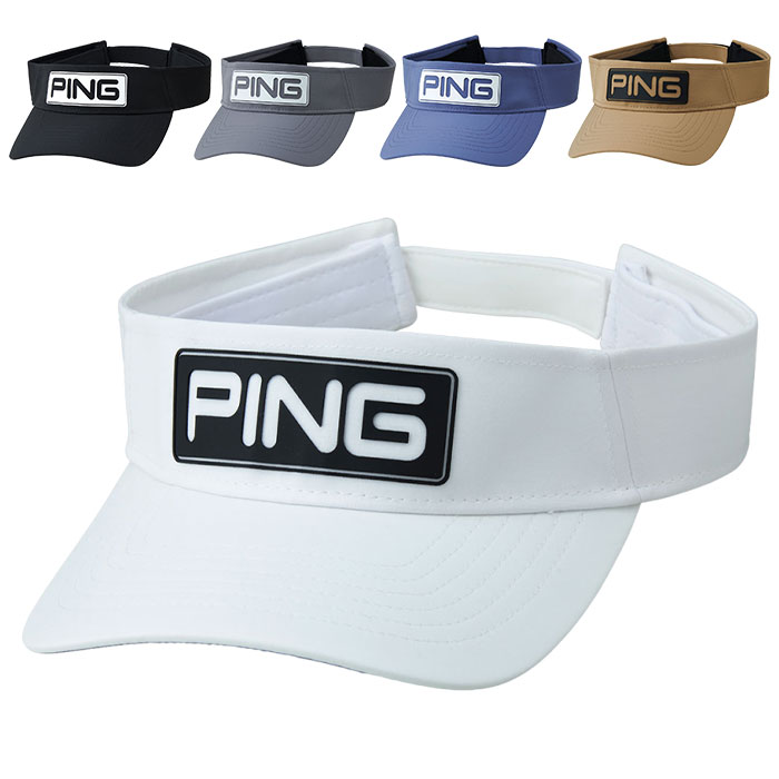 ピンPINGゴルフ ツアーキャップ PINGツアーバイザー 2点 紺 ×白 新品
