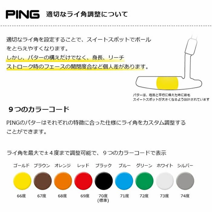 【左右選択可】ピン ゴルフ PING SCOTTSDALE パター CRAZ-E クレイジー イー PUTTER 日本正規品 ピン ゴルフ カスタムオーダー | PING | 10