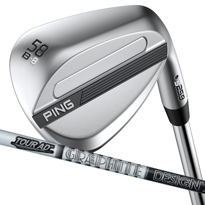 ピン ゴルフ PING S259 クロム ウェッジ B GRIND バウンスグラインド ウエッジ Tour AD 日本正規品 左右選択可