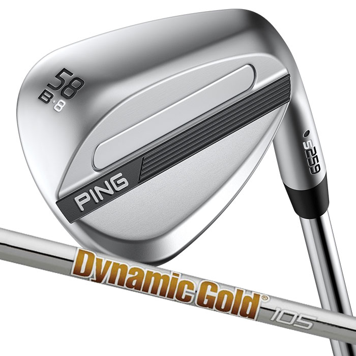 ピン ゴルフ PING S259 クロム ウェッジ B GRIND バウンスグラインド ウエッジ Dynamic Gold 105 日本正規品 左右選択可
