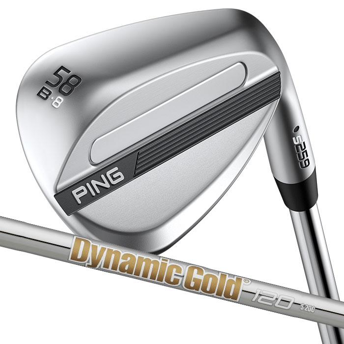 ピン ゴルフ PING S259 クロム ウェッジ B GRIND バウンスグラインド ウエッジ Dynamic Gold 120 日本正規品 左右選択可