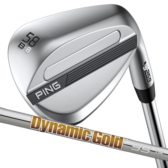 ピン ゴルフ PING S259 クロム ウェッジ B GRIND バウンスグラインド ウエッジ Dynamic Gold 95 日本正規品 左右選択可