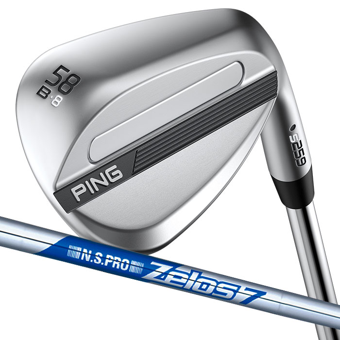 ピン ゴルフ PING S259 クロム ウェッジ B GRIND バウンスグラインド ウエッジ ZELOS 7 日本正規品 左右選択可