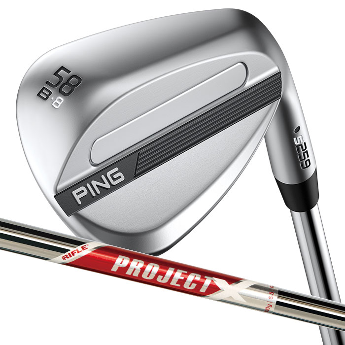 ピン ゴルフ PING S259 クロム ウェッジ B GRIND バウンスグラインド ウエッジ PROJECT X RED 日本正規品 左右選択可