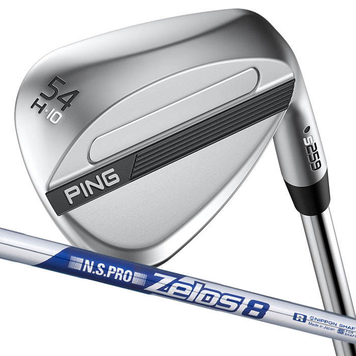 ピン ゴルフ PING S259 クロム ウェッジ H GRIND ハーフムーングラインド ウエッジ ZELOS 8 日本正規品 左右選択可