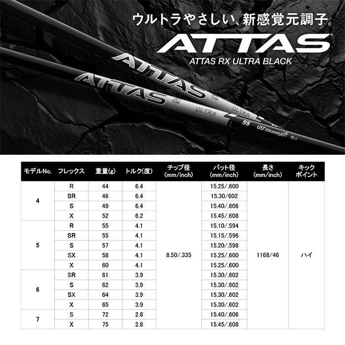 グラビティー フェアウェイウッド  WACCINE WACWAC 8 FW USTマミヤ アッタスRXウルトラブラック (カスタムクラブ)の画像