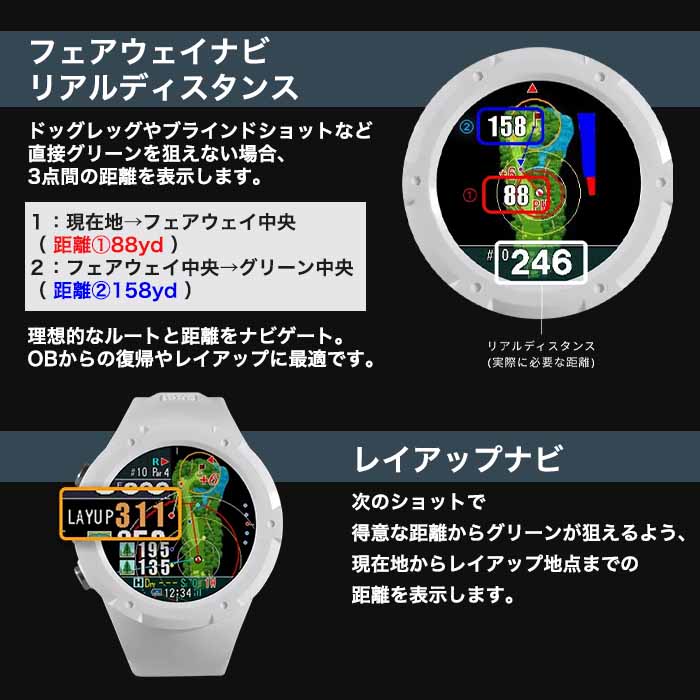 ShotNavi（ショットナビ） Shot Navi Evolve G II 腕時計型 GPSゴルフ