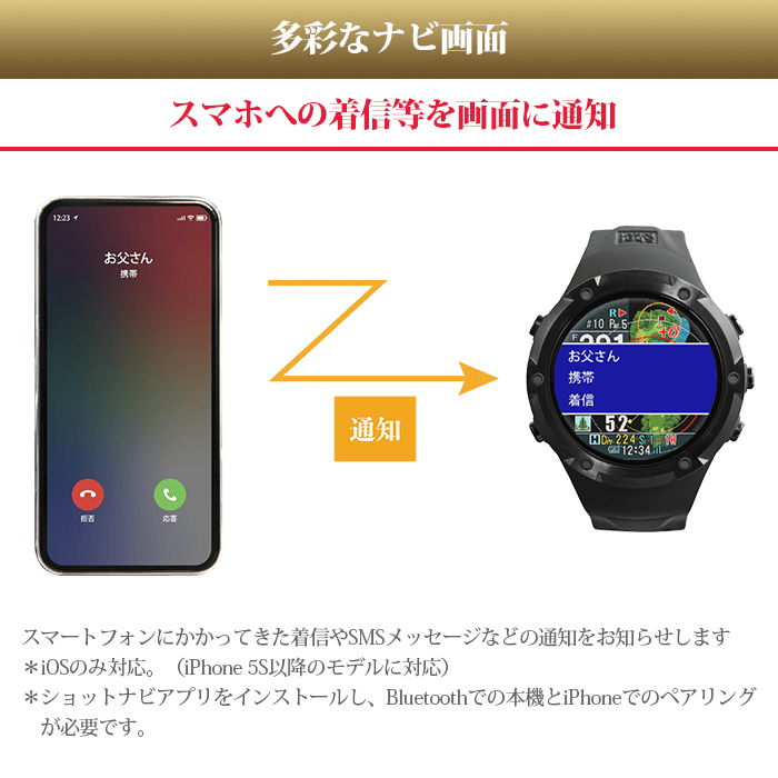 ShotNavi ショットナビ Shot Navi Evolve Pro 腕時計型 GPSゴルフナビ