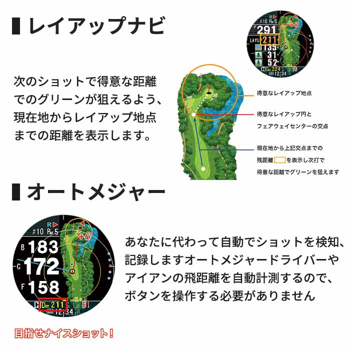 ショットナビ Shot Navi EXCEEDS 腕時計型 GPSゴルフナビ 距離計測器 高低差 競技モード スマホ連動 イクシード | ShotNavi | 08