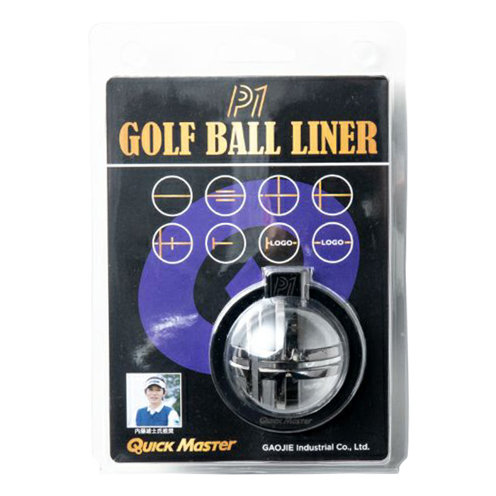 クイックマスター QMMGNT32 ピーワン ゴルフ ボール ライナー Quick Master P1  GOLF BALL LINER ライン ボール ライン引き アライメント｜wizard