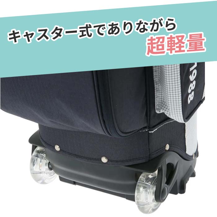 ZOY ゾーイ 071789874 R-PET キャスター付き キャディバッグ 9