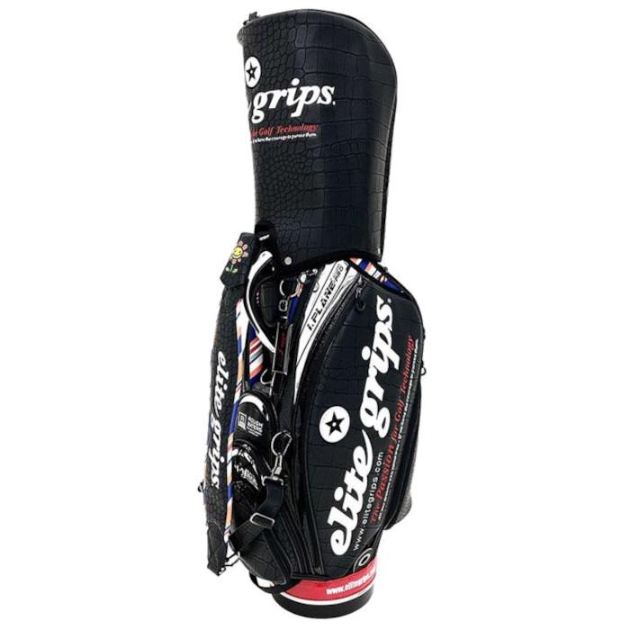 ブランド エリートグリップ ELITE GRIP EGCB-N-01BK ツアープロモデル クロコ ツアーキャディバッグ 10.5型 【KUE1635454799】(59800円)